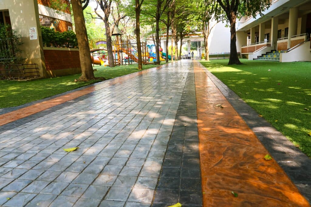 new paver sealed walkway